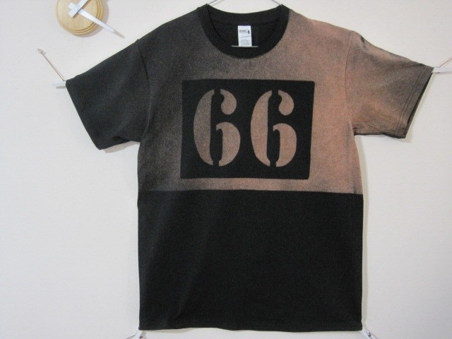 1点 ＳＰナンバー　ゼッケン【66】ツートン　アメカジ/ルート/レトロ/音楽/シンプル/グリーン/夏休み/フェス