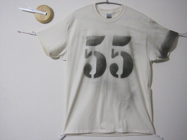 1点　染み込み風　ＳＰナンバー【55】ブラック汚し加工　ロック／パンク／汚れ／音楽／ビンテージ／デニム