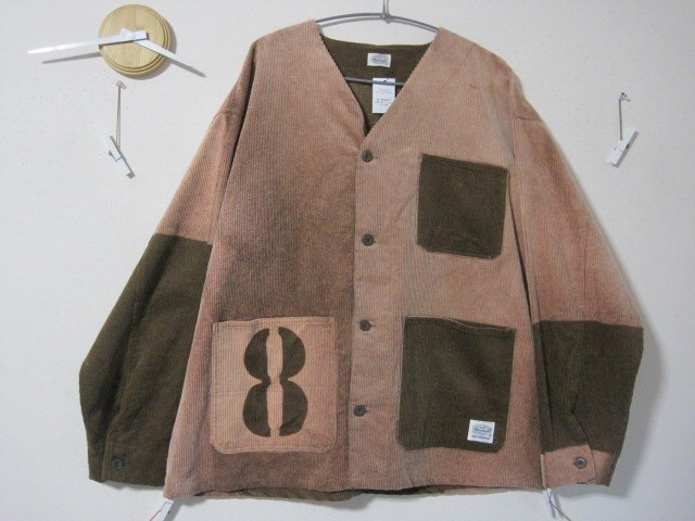 １点【極み】コーデュロイJKT【８】　コート／ビック／セピア／カバーオール／アメカジ／パッチ／カーディガン／コート