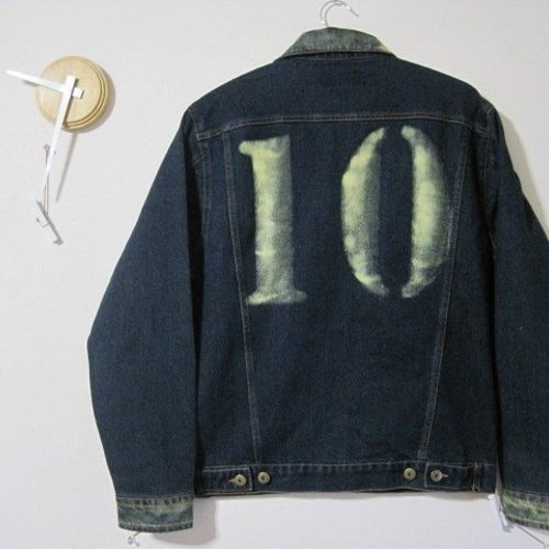 デニムジャケット　ブリーチ加工 セール】 【セットアップ対応】ムラブリーチデニムブルゾン （G