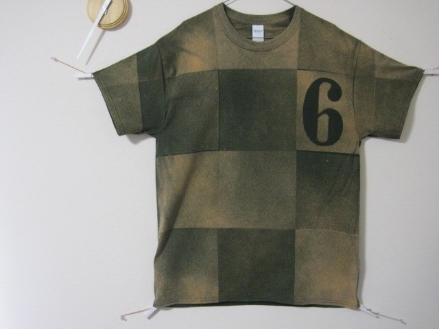 ＊1点　ざっくりサビイロブロック６　和/モダン/タイル/ミリタリー/レンガ/パッチ/ゼッケン/ブロック/テラコッタ