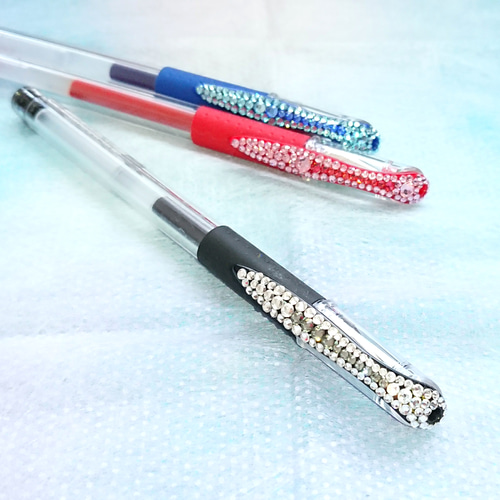 卸売 スワロフスキーデコ☆デコボールペン☆黒 ペン・筆記用具 文房具・ステーショナリー