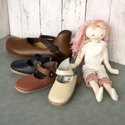 製作你自己的第一雙鞋，嬰兒鞋，手工套件，工藝品，嬰兒禮物，日本製造（鴨子）[5-11天內發貨] 第5張的照片