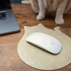 猫好きにはたまらないマウスパッド (MSPAD) 日本製 国産素材【5～11日以内発送】 2枚目の画像