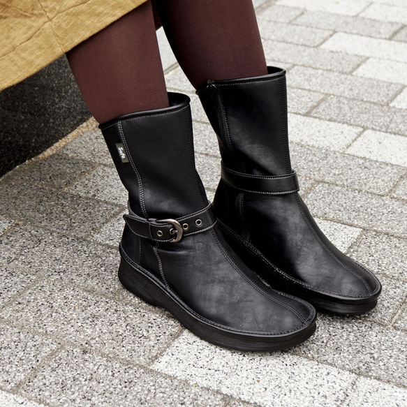 レタスより軽い！ナチュラルペコスブーツ レディース (STEDY) 日本製【納期5～7日以内発送】 5枚目の画像