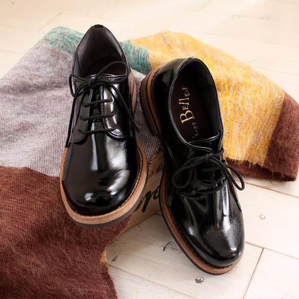 成熟的光澤感 柔軟的男士風女鞋 日本製造 (3301)【接單後製作：15～24・40天※取決於顏色】 第4張的照片