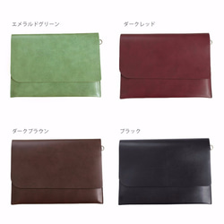 手拿包 皮革公文袋 日本製 iPad (NOTE1)【接單後製作：28天】 第4張的照片