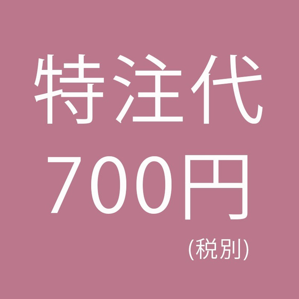 【ヨガ様専用】交換差額　特注代 700円(税別) 2枚目の画像
