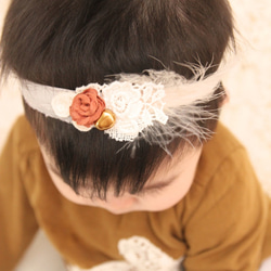 嬰兒頭帶 寶寶頭帶 嬰兒頭飾 初生頭帶 Baby Headband Newborn Headband 頭飾 彌月禮物 第1張的照片