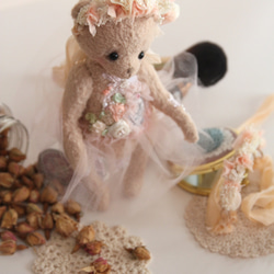 泰迪熊 泰迪熊頭飾 小娃飾物 娃娃頭飾 Blythe Blythe頭飾 手作熊頭飾 公仔頭飾 娃娃小飾物 第3張的照片