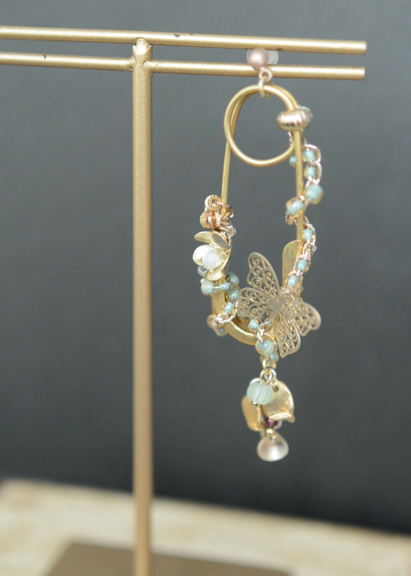 片耳ピアス　フェアリーテイル（受注生産） 2枚目の画像