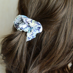 初夏のミニシュシュ （ビーズの縁取りでちょっと贅沢）【送料無料】 4枚目の画像