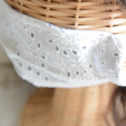 再販/涼やか涼感加工生地でフィット感抜群の布マスク　（白刺繍とブルーグレー）[送料無料] 5枚目の画像