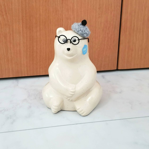 キャンセル品の為特別価格】しろくま貯金箱 鏡もち 大サイズ