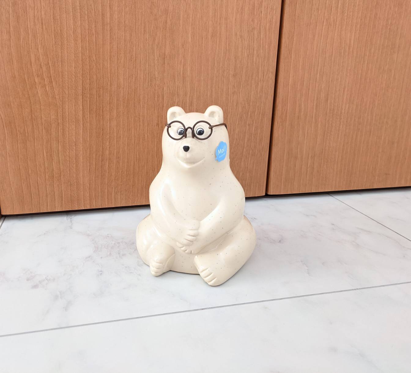 【キャンセル品の為特別価格】しろくま貯金箱 鏡もち 大サイズ 大サイズ 鏡もち 【キャンセル品の為特別価格】しろくま貯金箱