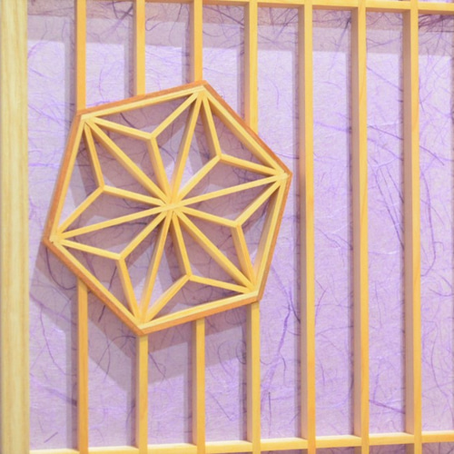 麻の葉組子ウォールアート 楽天市場】組子 麻の葉サークル ウォールアート 和モダン 玄関