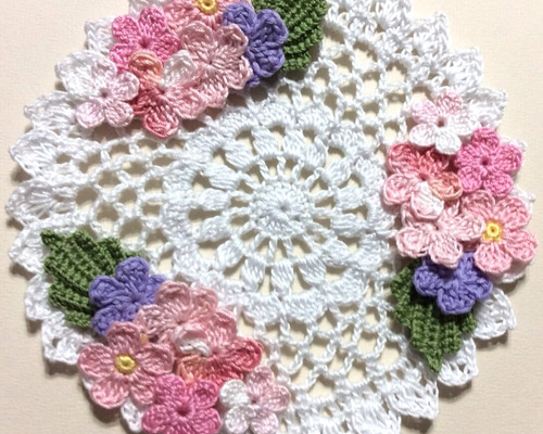 ♥まりりん様専用♥ ハンドメイド レース編み （シルバーの通販