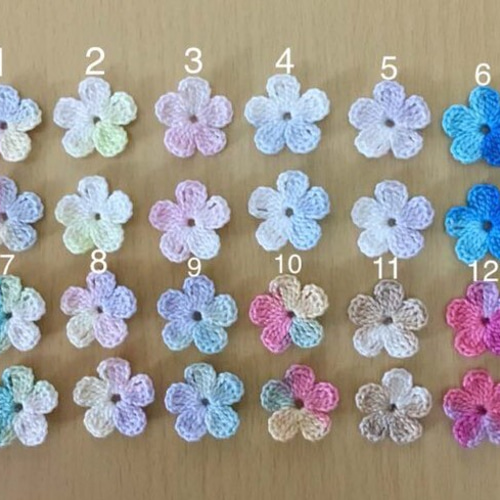 ハンドメイド資材☆お花モチーフ6枚価格レース編み アレンジ ハンドメイド資材☆お花モチーフ6枚価格レース編み アレンジ