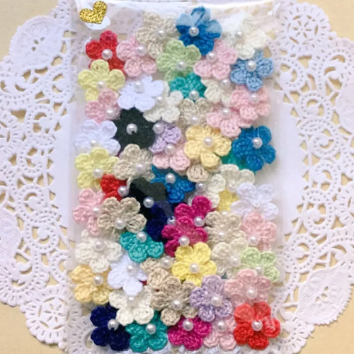 ハンドメイド レース糸 かぎ針 花 モチーフ編み オーダーページ 販売
