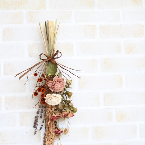 ドライフラワースワッグ ドライフラワー はなかつライフ＊＊ 通販