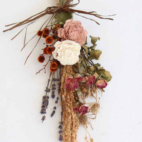 ドライフラワースワッグ ドライフラワー はなかつライフ＊＊ 通販