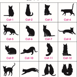 猫ちゃんのお名前入りベルトキーホルダー：ブラック＊16種類＊ 5枚目の画像