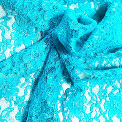 [☆可選擇襯裡☆]＃187 [明亮的青綠色]三維立體蕾絲花邊面具☆ 第2張的照片
