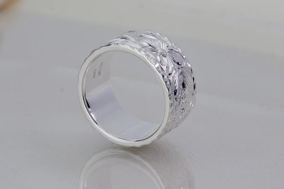 フラットリング12㎜×2㎜（シルバー）　ハワイアンジュエリー 1枚目の画像