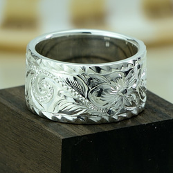 フラットリング12㎜×2㎜（シルバー）　ハワイアンジュエリー 2枚目の画像