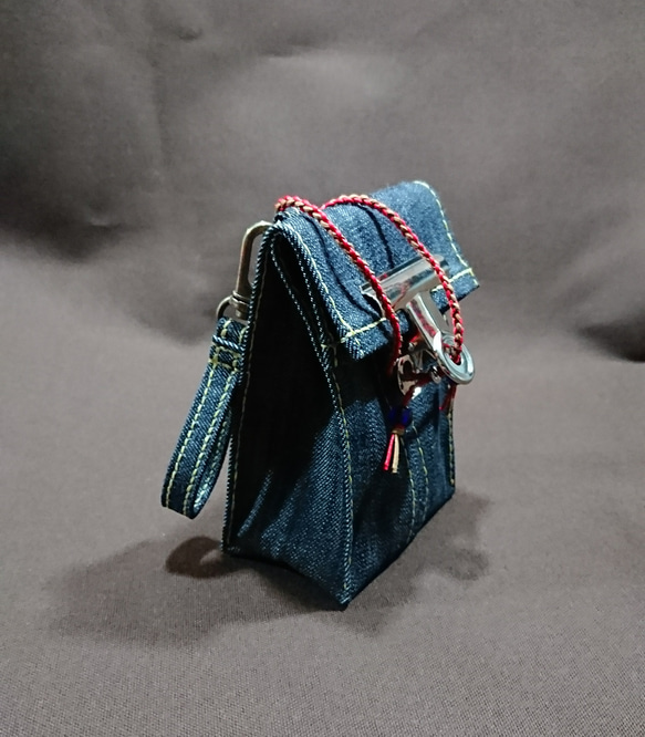 Paperbag Pouch / マダガスカルデニム 2枚目の画像