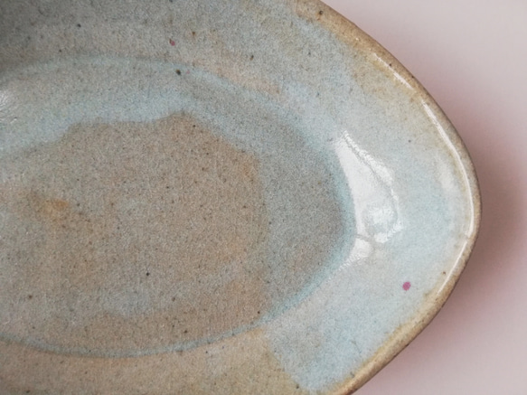 松灰釉舟形大皿 2枚目の画像