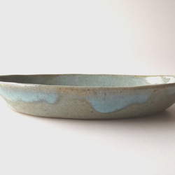 松灰釉舟形大皿 3枚目の画像