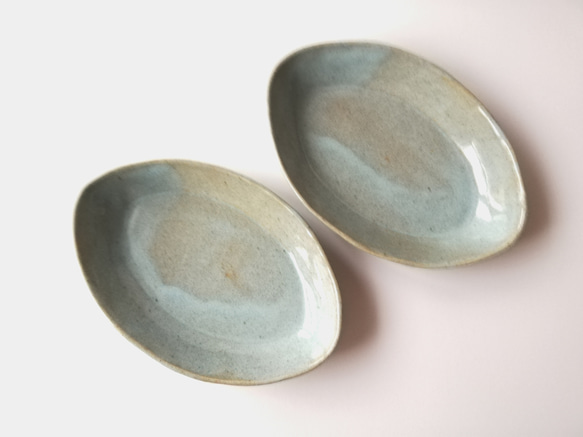 松灰釉舟形大皿 4枚目の画像