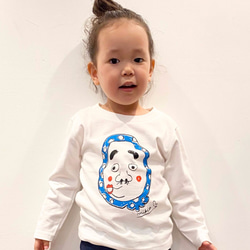 Hyottoko 嬰兒長袖T卹 80 90 100 奶油色 第5張的照片
