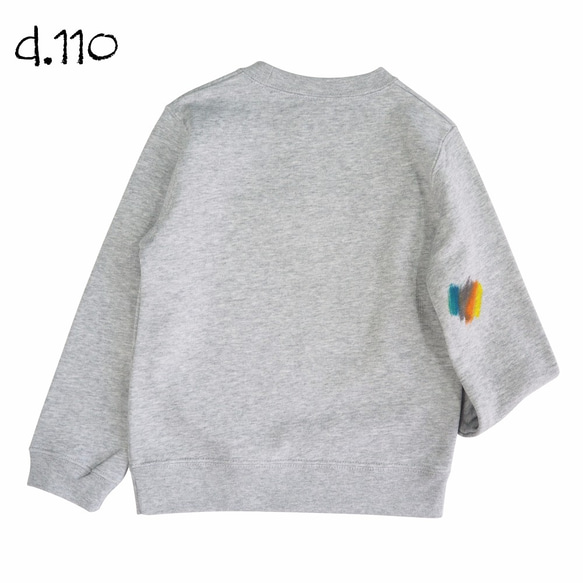 【限量】Mikio&#39;s Sweatshirt Kids Trainer 110 130 灰色 第3張的照片
