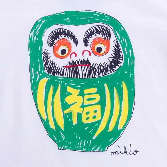 だるま 大人用Tシャツ S M L XL 2XL 3枚目の画像