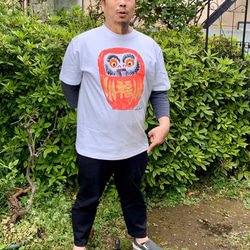 だるま 大人用Tシャツ S M L XL 2XL 6枚目の画像