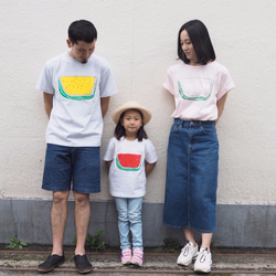 すいかベビー＆キッズＴシャツ Yellow Ash 90 100 110 120 130 140 150 160 7枚目の画像