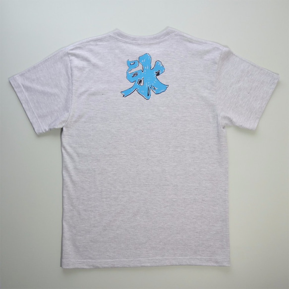 かき氷メンズＴシャツ BlueHawaii  Gray S M L XL 2XL 3XL ☆父の日Gift☆ 6枚目の画像