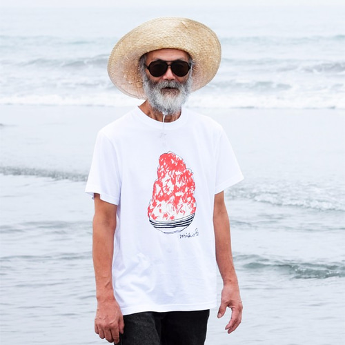 かき氷メンズTシャツ Ichigo S M L XL 2XL 3XL ☆父の日Gift☆ T