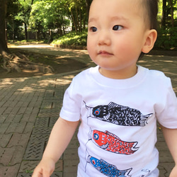 こいのぼりベビー 80 90 Ｔシャツ BabyPink ☆こどもの日 ♫初節句のお祝いに♫ 端午の節句☆ 7枚目の画像