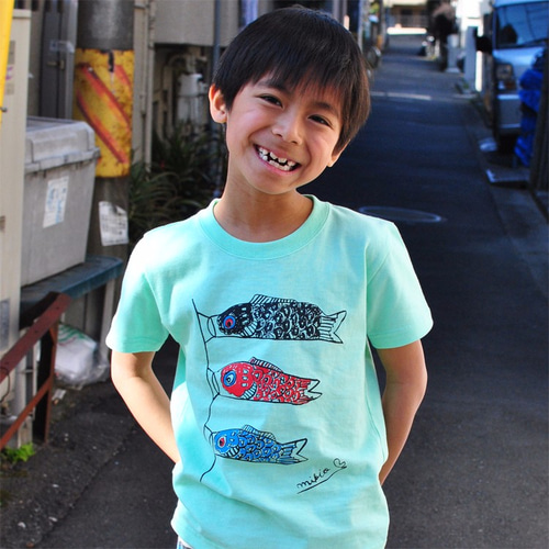 こいのぼりキッズTシャツ 100 110 120 130 140 150 160 Melon こども 