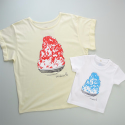 かき氷 ゆるふわレディースＴシャツ Lemon 8枚目の画像