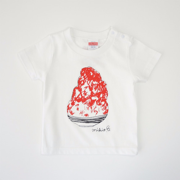 パパとお揃いコーデ2枚セット☆彡 かき氷 メンズ＆キッズベビーTシャツ ☆父の日Gift ☆お得なセット割引☆ 5枚目の画像