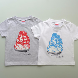 パパとお揃いコーデ2枚セット☆彡 かき氷 メンズ＆キッズベビーTシャツ ☆父の日Gift ☆お得なセット割引☆ 7枚目の画像