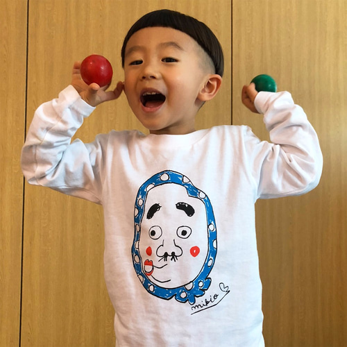 ひょっとこ キッズ長袖Tシャツ 110 130 150 160 子供服 Kodomoparadis  