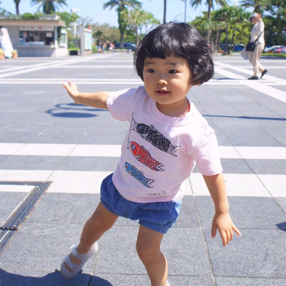 こいのぼりベビー 80 90 Ｔシャツ Gray ☆こどもの日 ♫初節句のお祝いに♫ 端午の節句☆ 9枚目の画像