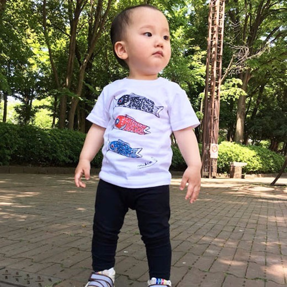 パパとお揃いコーデ 2枚セット☆彡 こいのぼりTシャツ ☆こどもの日 ♫初節句のお祝いに♫ 親子お揃い☆親子ペアTシャツ 5枚目の画像