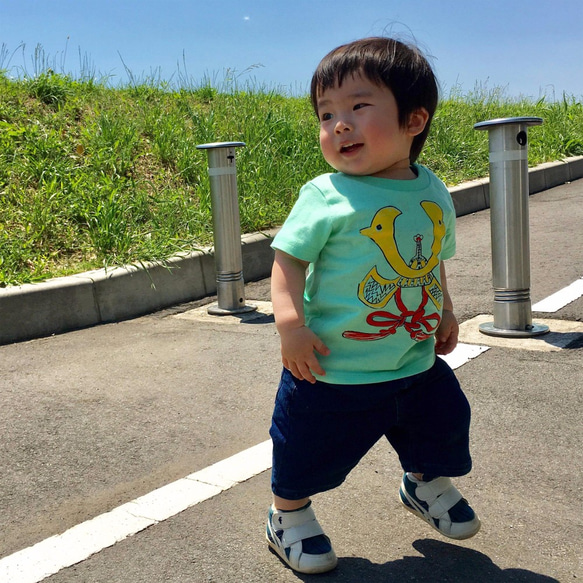 頭飾嬰兒T卹90瓜☆兒童節♫慶祝第一個節日♫男孩節☆ 第4張的照片