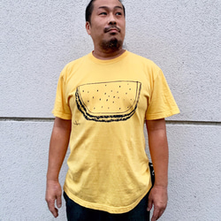 モノクロすいか メンズTシャツ S M L XL 2XL 3XL ☆父の日Gift☆ 5枚目の画像